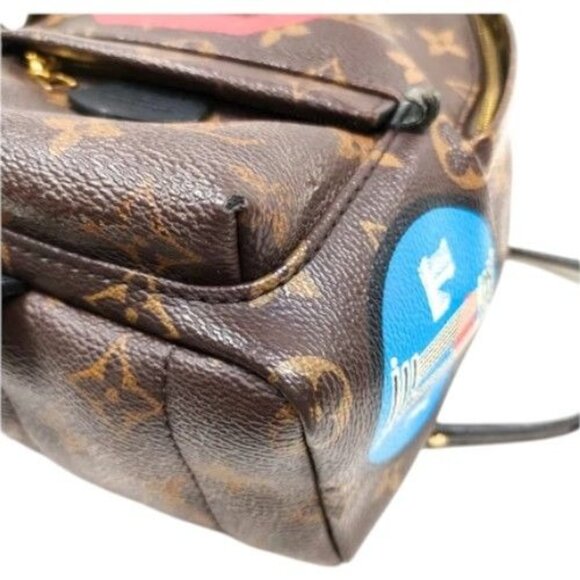 828850BM (X6) Louis Vuitton Backpack Bag Springs Mini World Tour Brown Monogram - Picture 5 of 13